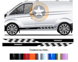 2 X ROCKER BODY STRIPS - FORD TRANSIT CUSTOM - Ref: BD435-45 