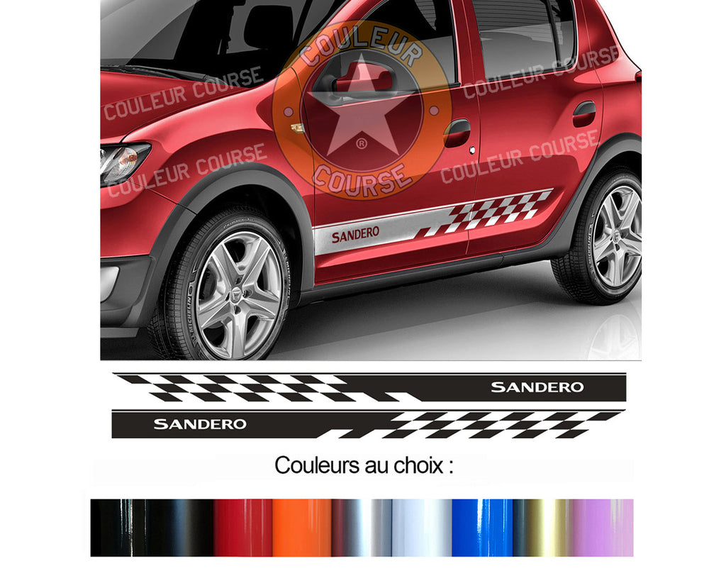 2 X BANDES BAS DE CAISSE - DACIA SANDERO- Ref : BD435-5