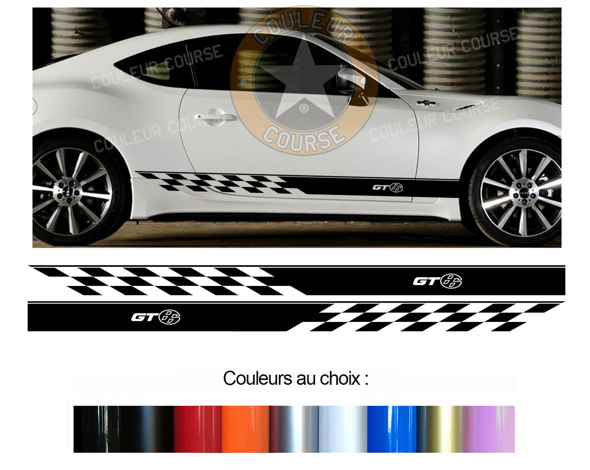 2 X ROCKER BODY STRIPS - TOYOTA GT86 - Ref: BD435-66 