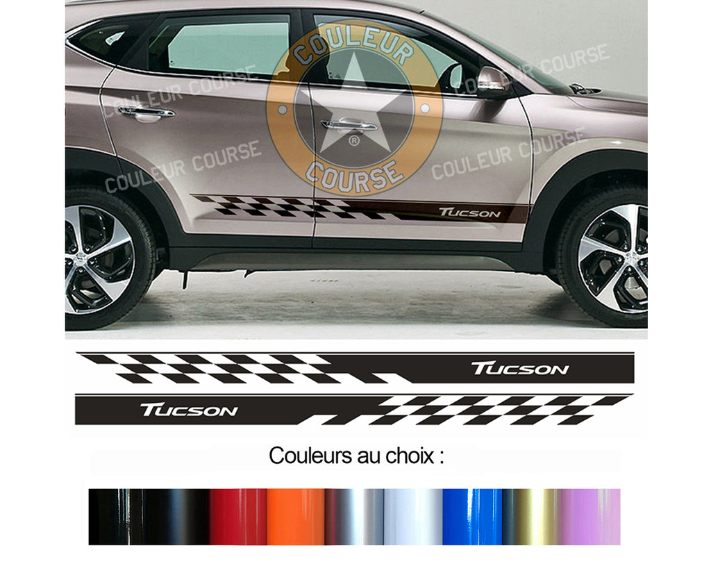 2 X ROCKER BODY STRIPS - HYUNDAI TUCSON - Ref: BD435-8 