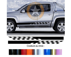 2 X ROCKER BODY STRIPS - VW AMAROK - Ref: BD435N-2