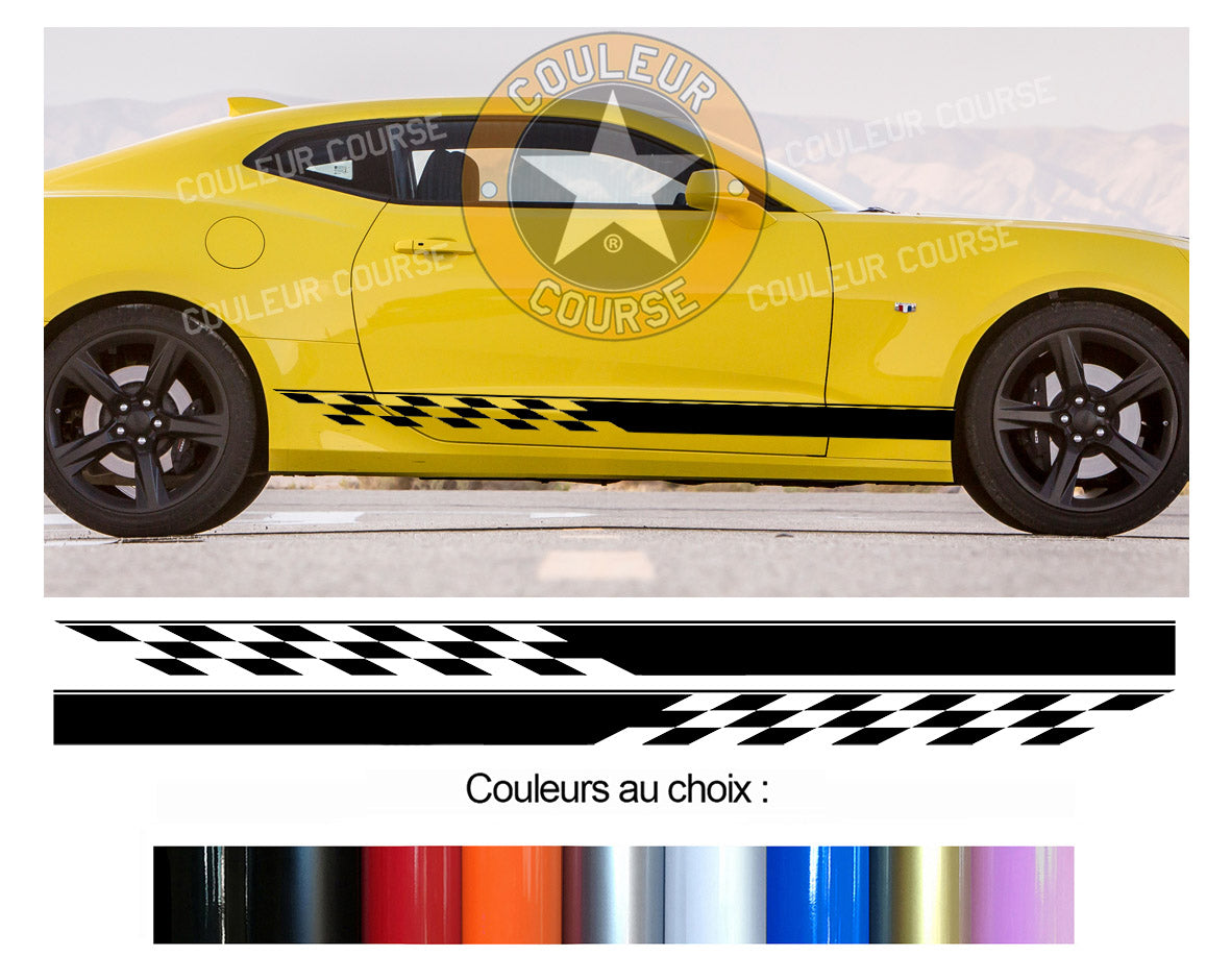 2 X ROCKER BODY STRIPS - CHEVROLET CAMARO - Ref: BD435N-36 