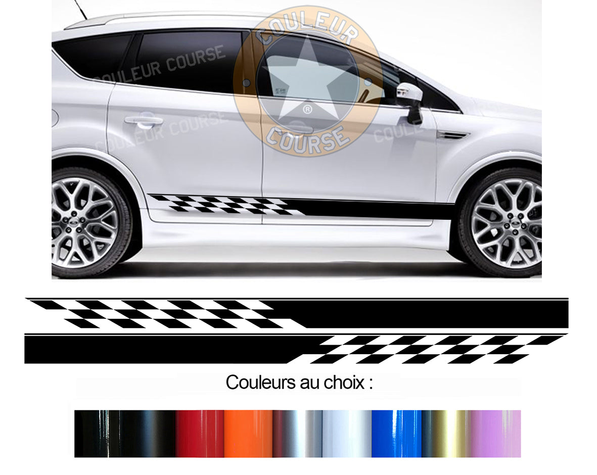 2 X BANDES BAS DE CAISSE - FORD KUGA - Ref : BD435N-42