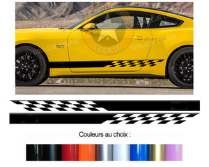 2 X BANDES BAS DE CAISSE - FORD MUSTANG - Ref : BD435N-43