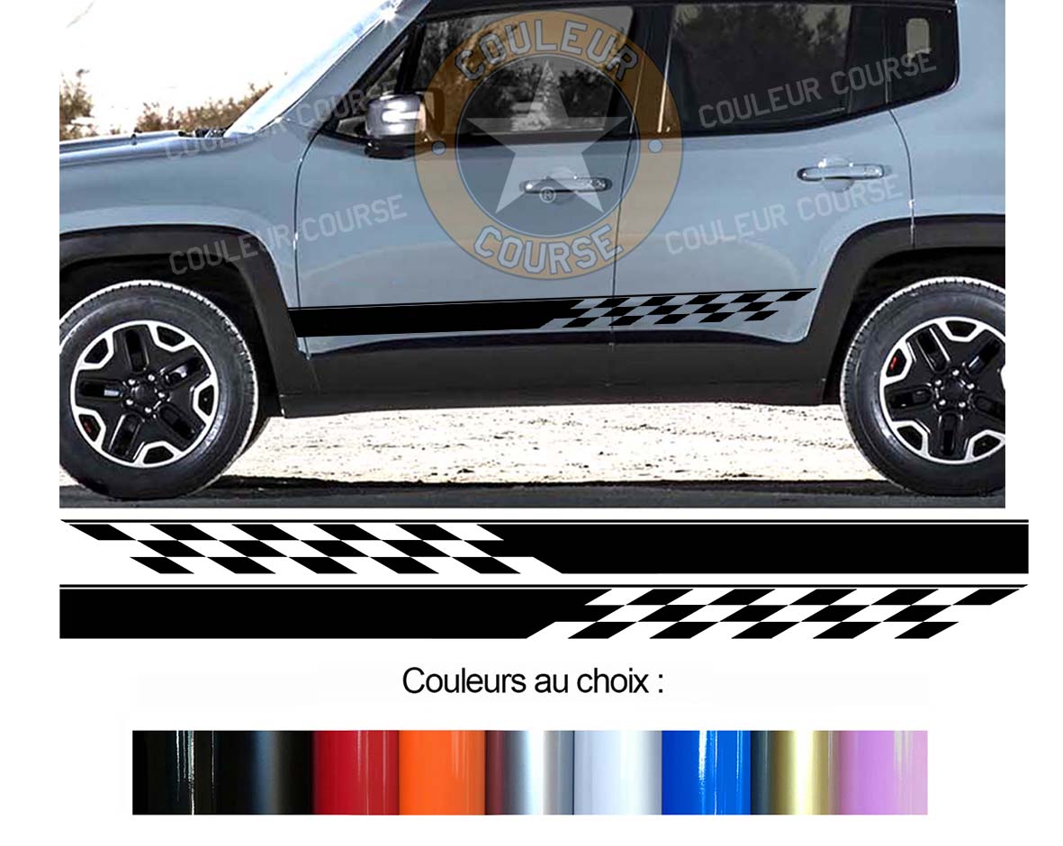 2 X ROCKER BODY STRIPS - JEEP RENEGADE - Ref: BD435N-46 