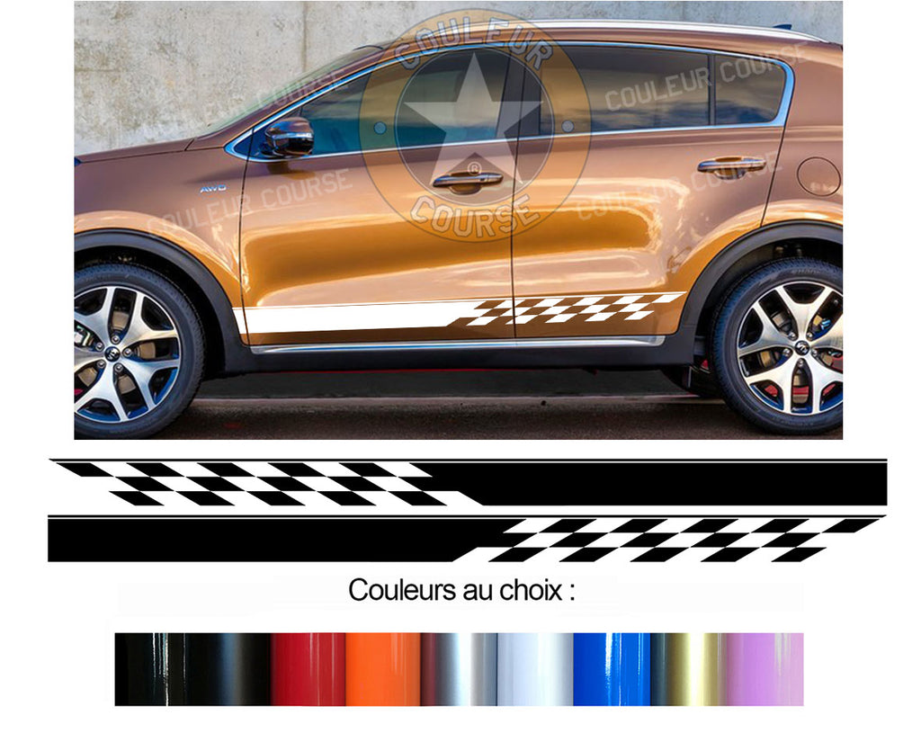2 X ROCKER BODY STRIPS - KIA SPORTAGE - Ref: BD435N-47 