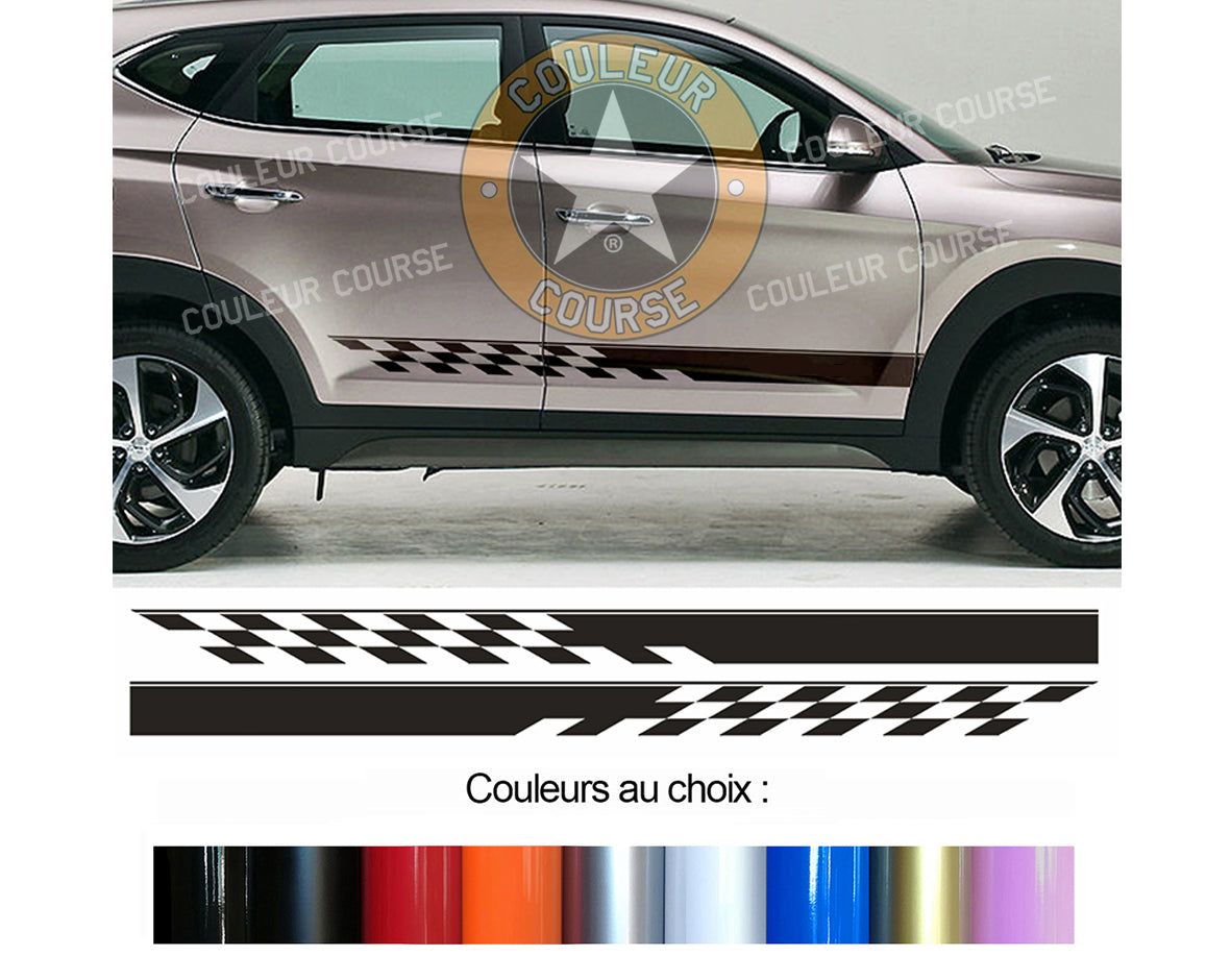 2 X BANDES BAS DE CAISSE - HYUNDAI TUCSON - Ref : BD435N-8