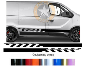 2 X BANDES BAS DE CAISSE - RENAULT TRAFIC - Ref : BD435N-65