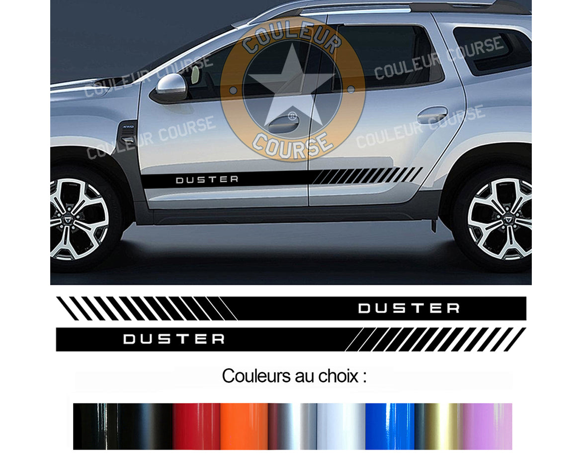 2 X ROCKER BODY STRIPS - DACIA DUSTER - Ref: BD500-11 