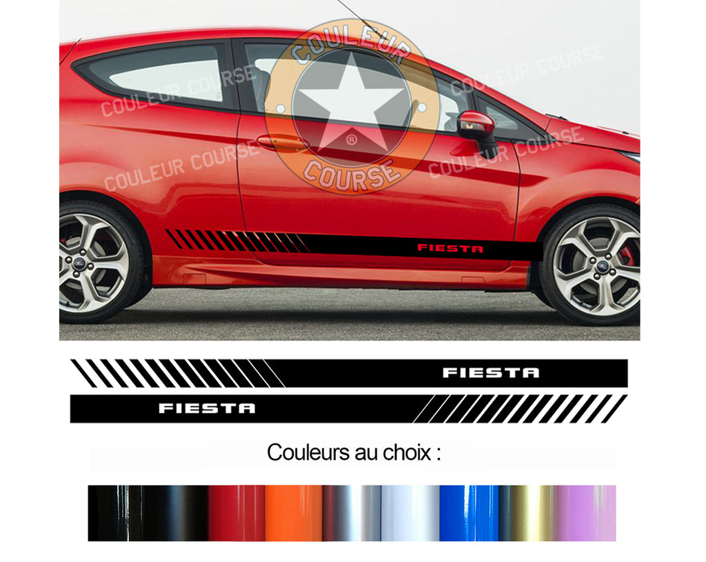 2 X ROCKER BODY STRIPS - FORD FIESTA - Ref: BD500-21 