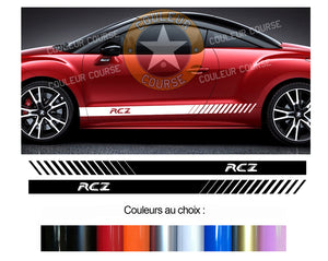 2 X BANDES BAS DE CAISSE - PEUGEOT RCZ - Ref : BD500-24