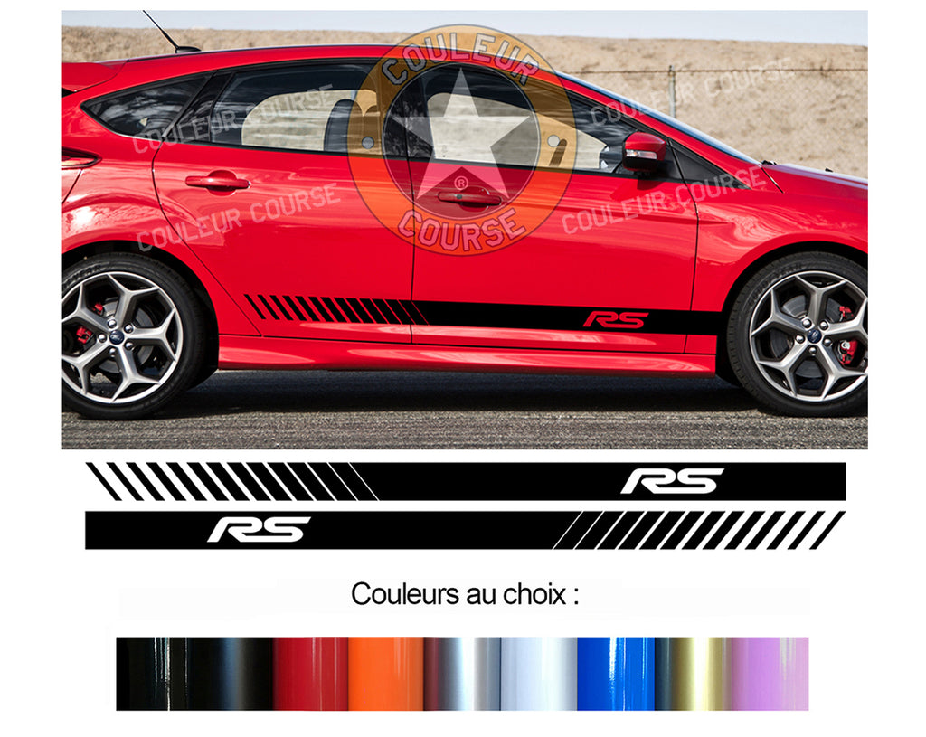 2 X BANDES BAS DE CAISSE - FORD FOCUS RS - Ref : BD500-29