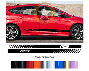 2 X ROCKER BODY STRIPS - FORD FOCUS RS - Ref: BD500-29 