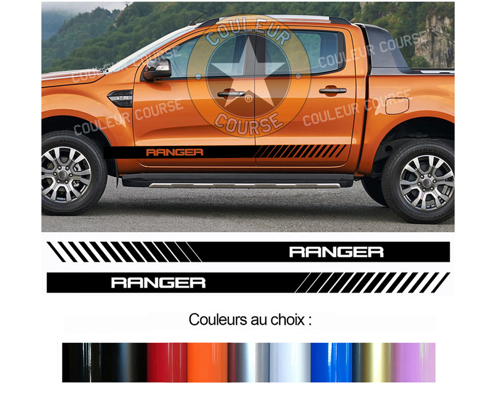 2 X ROCKER BODY STRIPS - FORD RANGER - Ref: BD500-3 