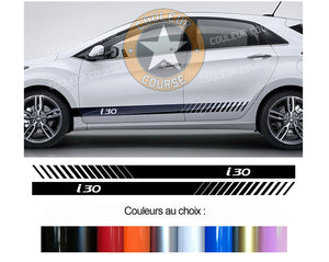 2 X BANDES BAS DE CAISSE - HYUNDAI I30 - Ref : BD500-30