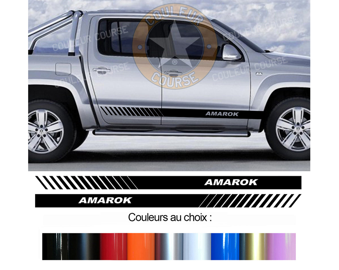 2 X BANDES BAS DE CAISSE - VW AMAROK - Ref : BD500-34