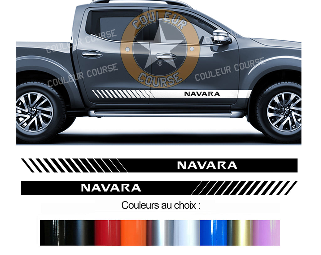 2 X ROCKER BODY STRIPS - NISSAN NAVARA - Ref: BD500-4 