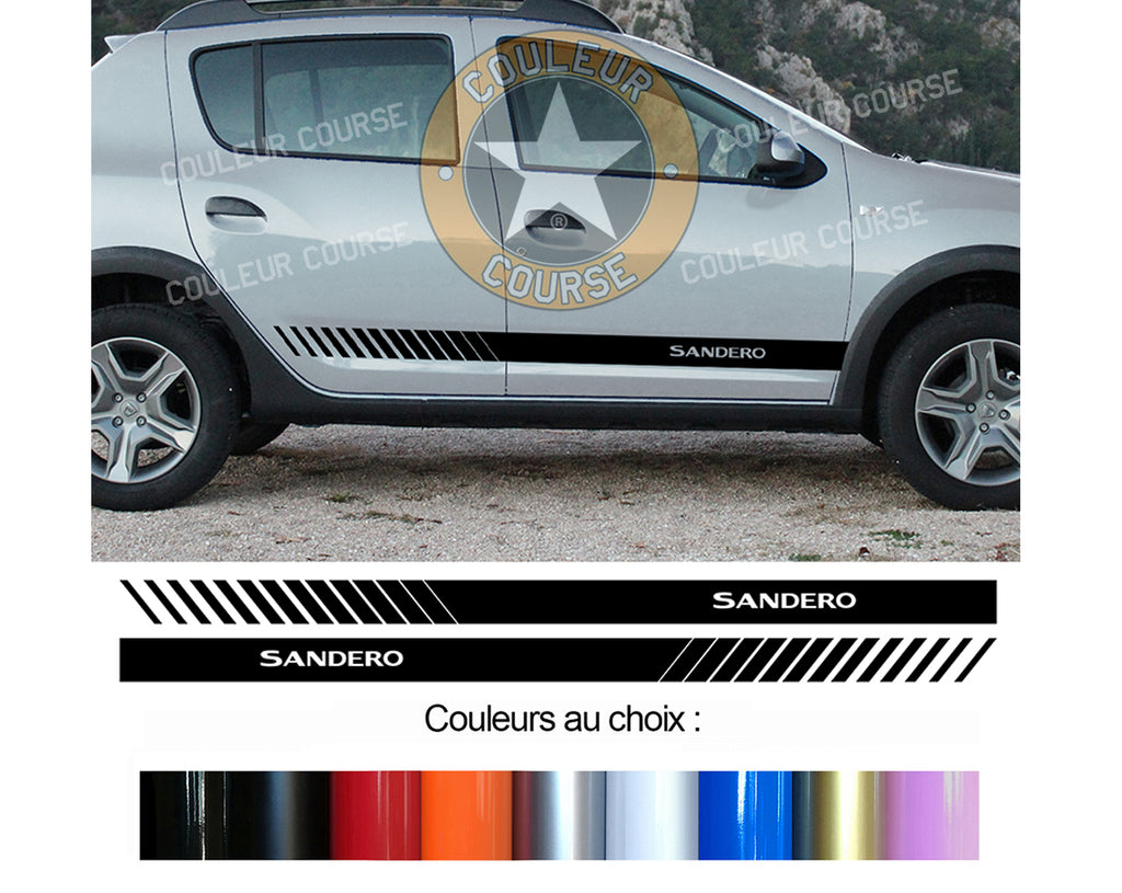 2 X BANDES BAS DE CAISSE - DACIA SANDERO - Ref : BD500-42