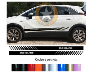 2 X ROCKER BODY STRIPS - OPEL CROSSLAND X - Ref: BD500-57 