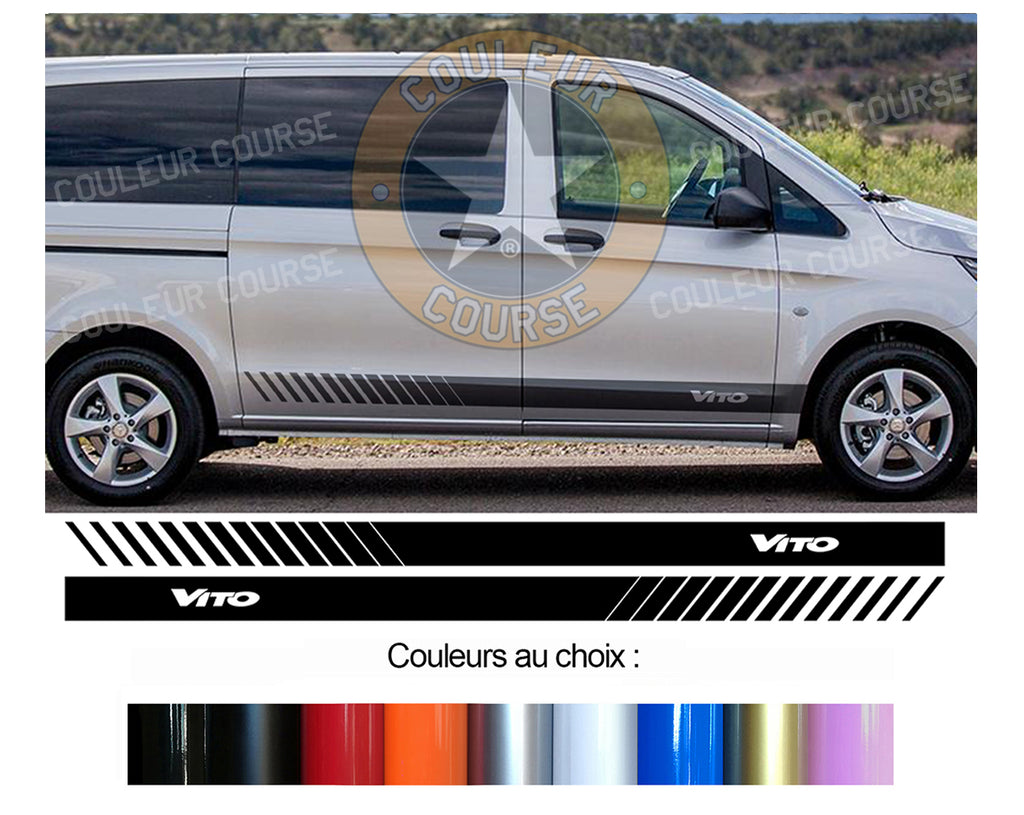 2 X BANDES BAS DE CAISSE - MERCEDES VITO - Ref : BD500-60