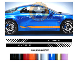 2 X ROCKER BODY STRIPS - ALPINE A110 2018 - Ref: BD500-67 