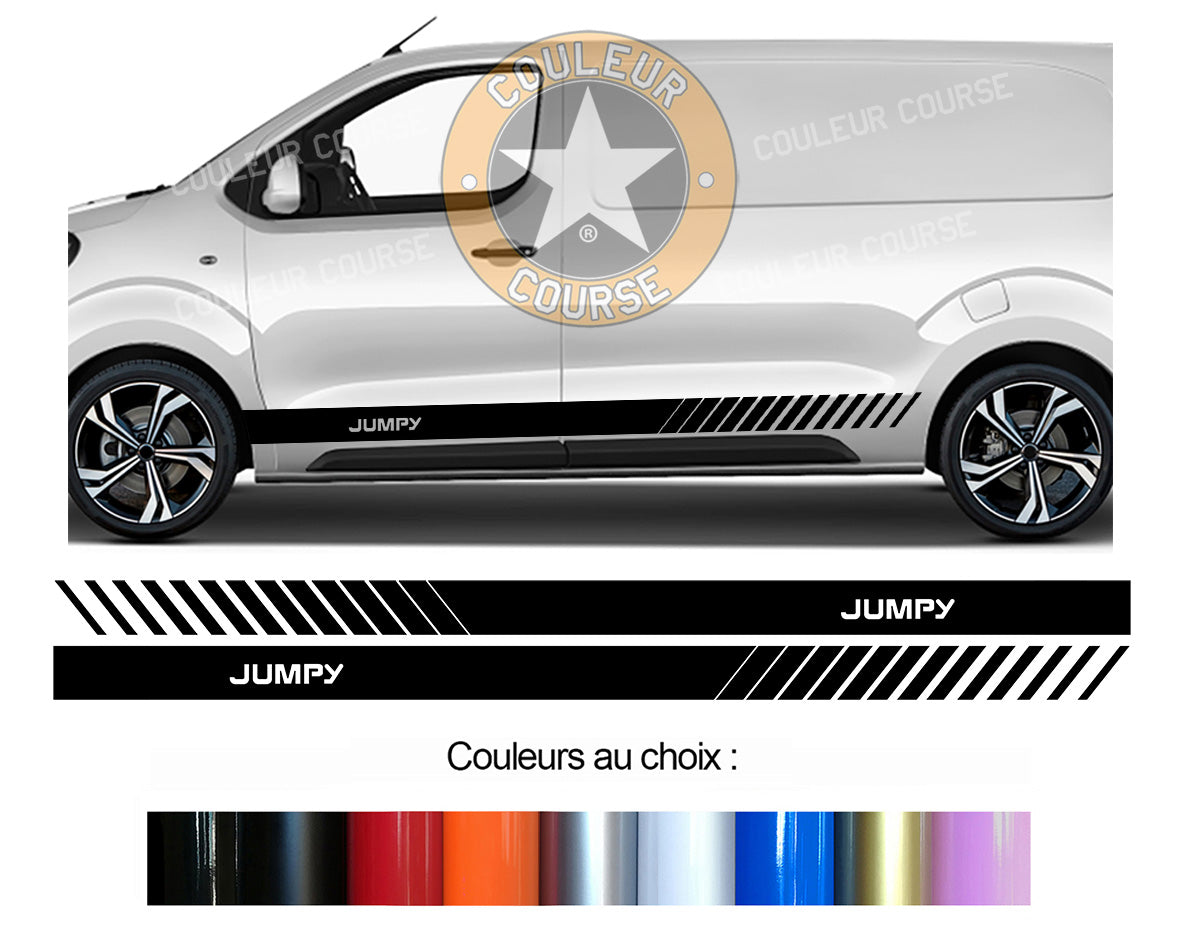 2 X ROCKER BODY STRIPS - CITROEN JUMPY - Ref: BD500-74 