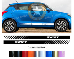 Kit Bande simple avec Liseret double toit capot et coffre Suzuki Swift