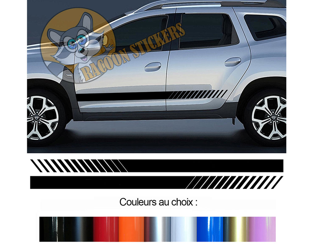 2 X ROCKER BODY STRIPS - DACIA DUSTER - Ref: BD500N-11 