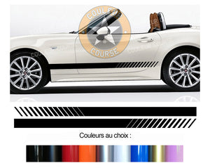 2 X BANDES BAS DE CAISSE - FIAT 124 SPIDER - Ref : BD500N-13