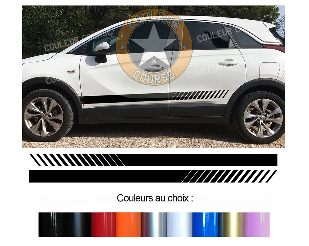 2 X BANDES BAS DE CAISSE - OPEL CROSSLAND X - Ref : BD500N-57