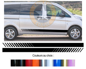 2 X BANDES BAS DE CAISSE - MERCEDES VITO - Ref : BD500N-60