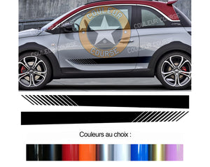 2 X BANDES BAS DE CAISSE - OPEL ADAM - Ref : BD503N-2