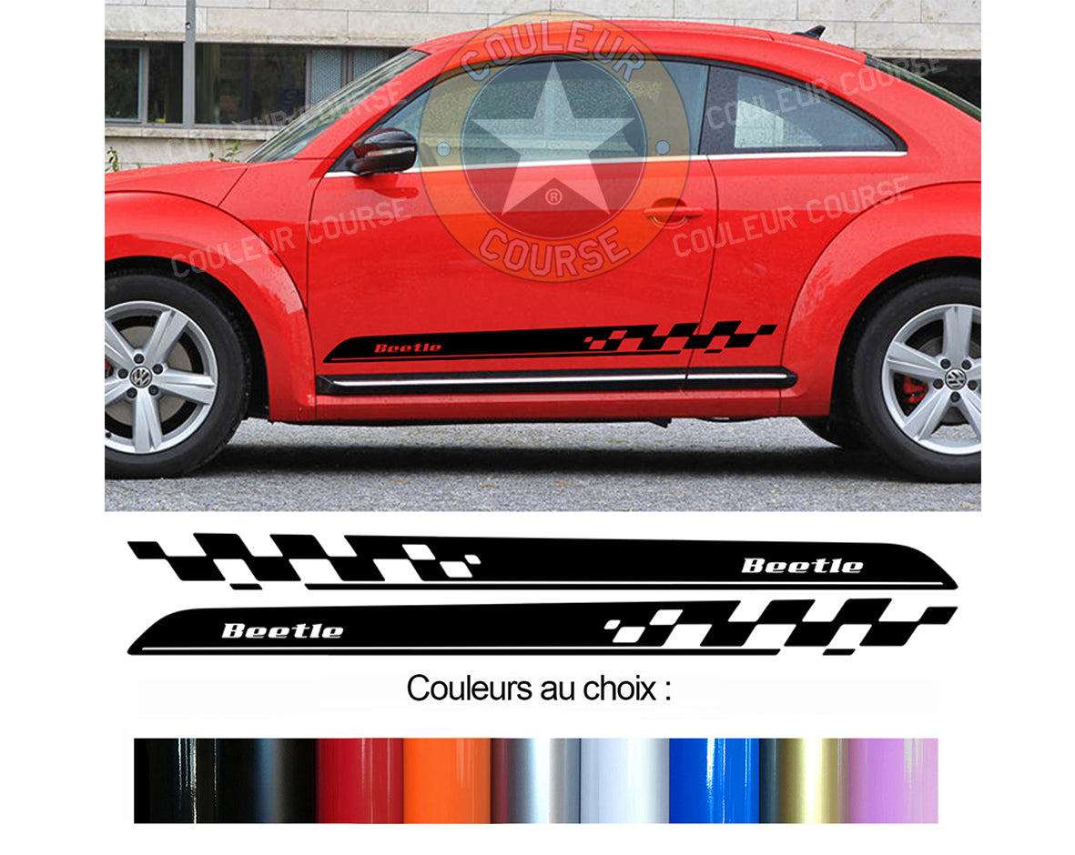 2 X BANDES BAS DE CAISSE - NEW BEETLE - Ref : BD540-15