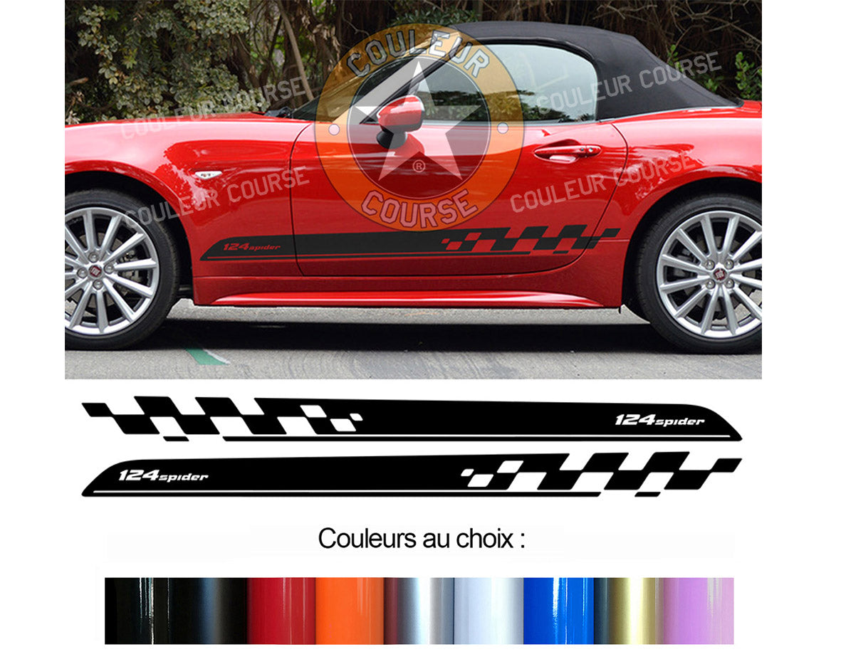 2 X ROCKER BODY STRIPS - FIAT 124 SPIDER - Ref: BD540-20 