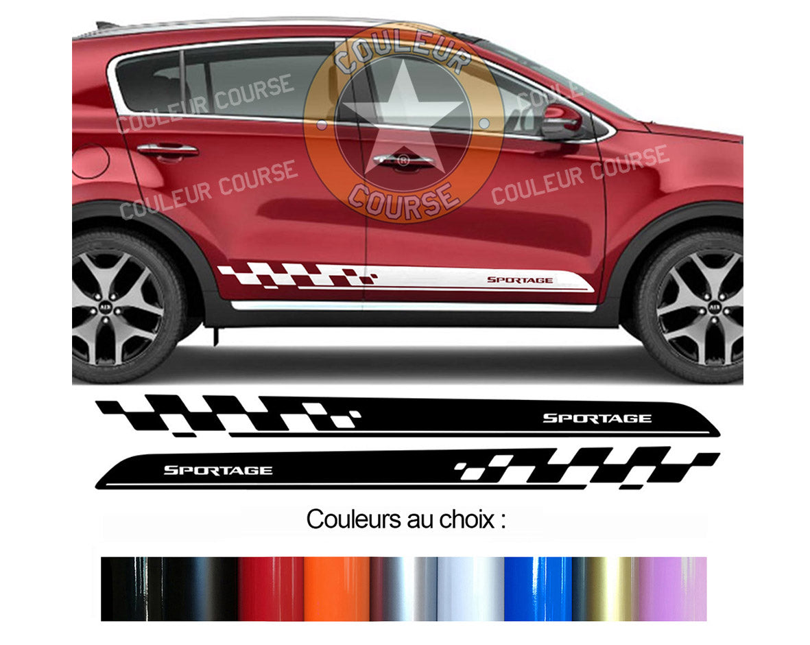 2 X BANDES BAS DE CAISSE - KIA SPORTAGE - Ref : BD540-45
