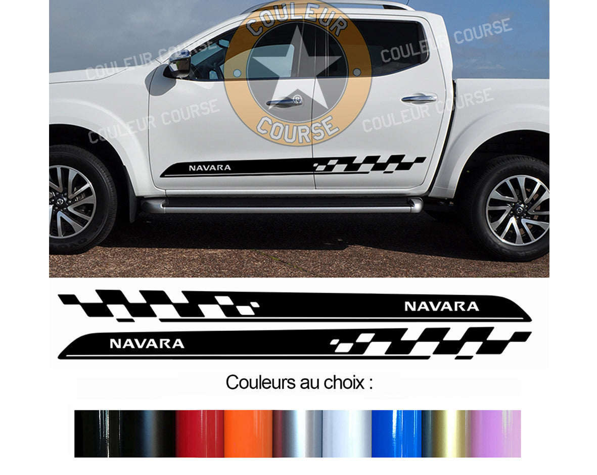 2 X ROCKER BODY STRIPS - NISSAN NAVARA - Ref: BD540-5 