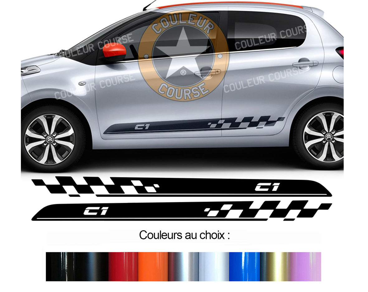 2 X BANDES BAS DE CAISSE - CITROEN C1 - Ref : BD540-57