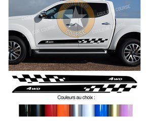 2 X ROCKER BODY STRIPS - NISSAN NAVARA - Ref: BD540-6A 