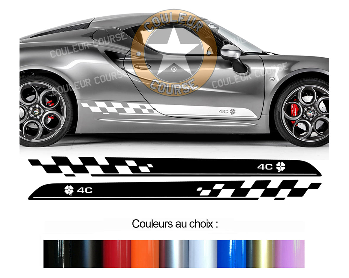 2 X ROCKER BODY STRIPS - ALFA ROMEO 4C - Ref: BD540-62 