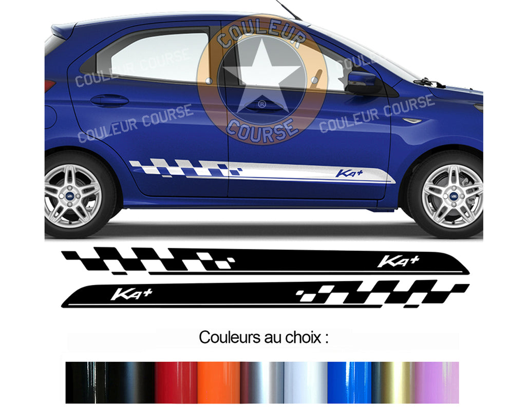 2 X ROCKER BODY STRIPS - FORD KA+ - Ref: BD540-67 