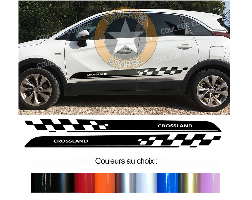 2 X ROCKER BODY STRIPS - OPEL CROSSLAND X - Ref: BD540-76 