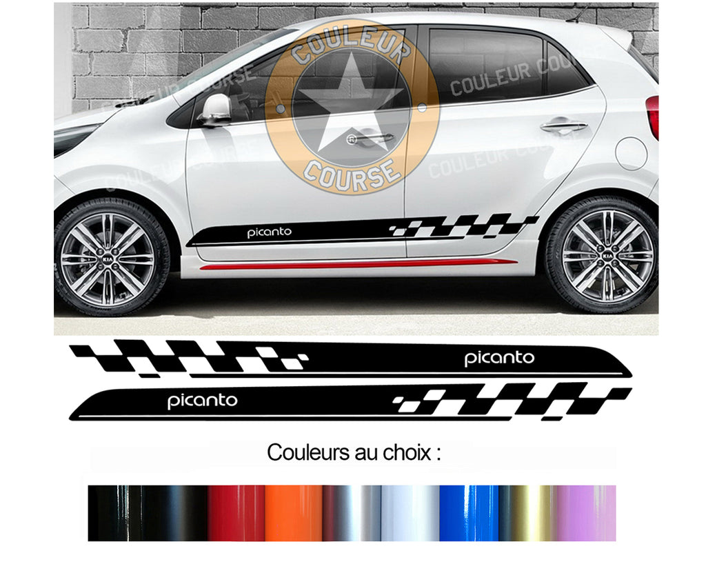 2 X ROCKER BODY STRIPS - KIA PICANTO - Ref: BD540-78 