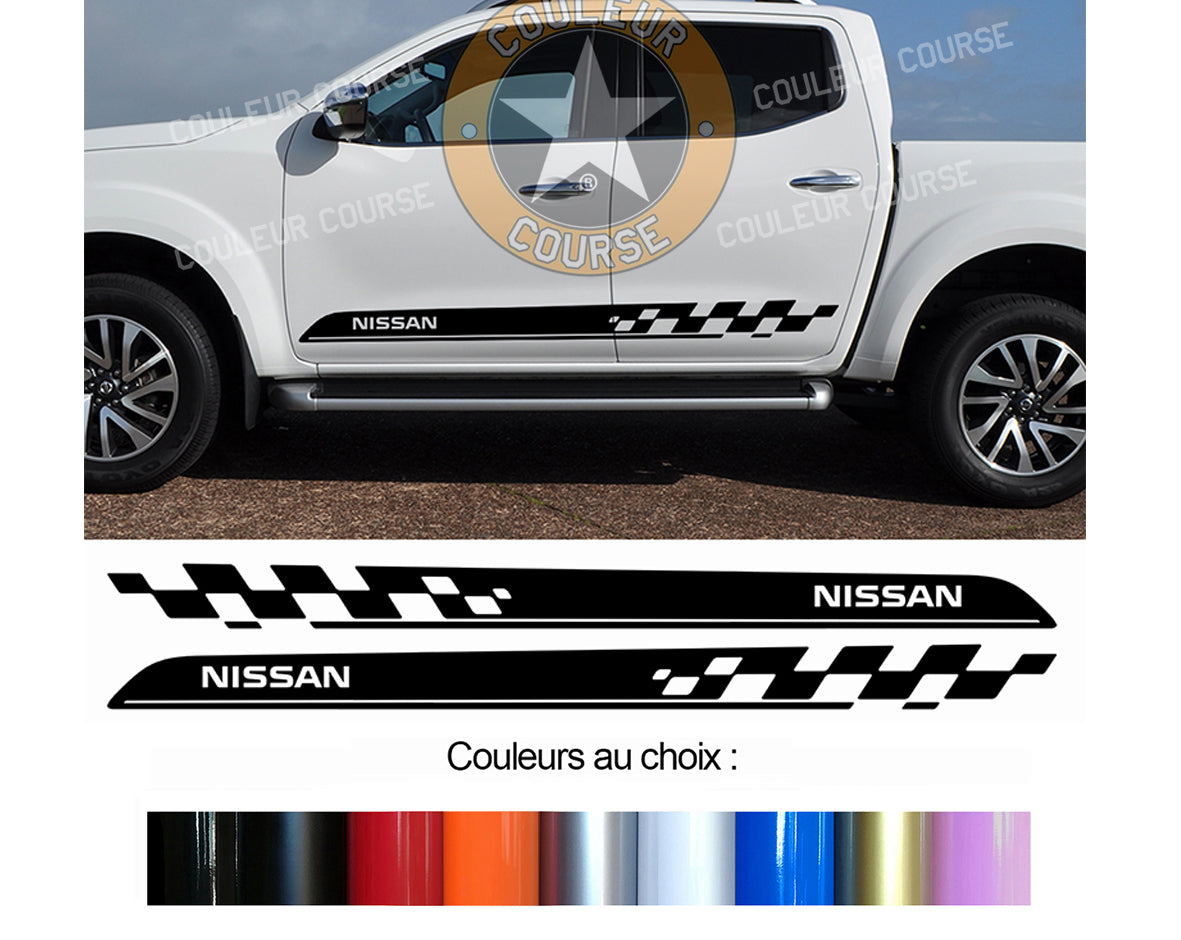 2 X ROCKER BODY STRIPS - NISSAN NAVARA - Ref: BD540-7A 