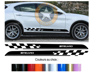 2 X BANDES BAS DE CAISSE - ALFA ROMEO STELVIO - Ref : BD540-82