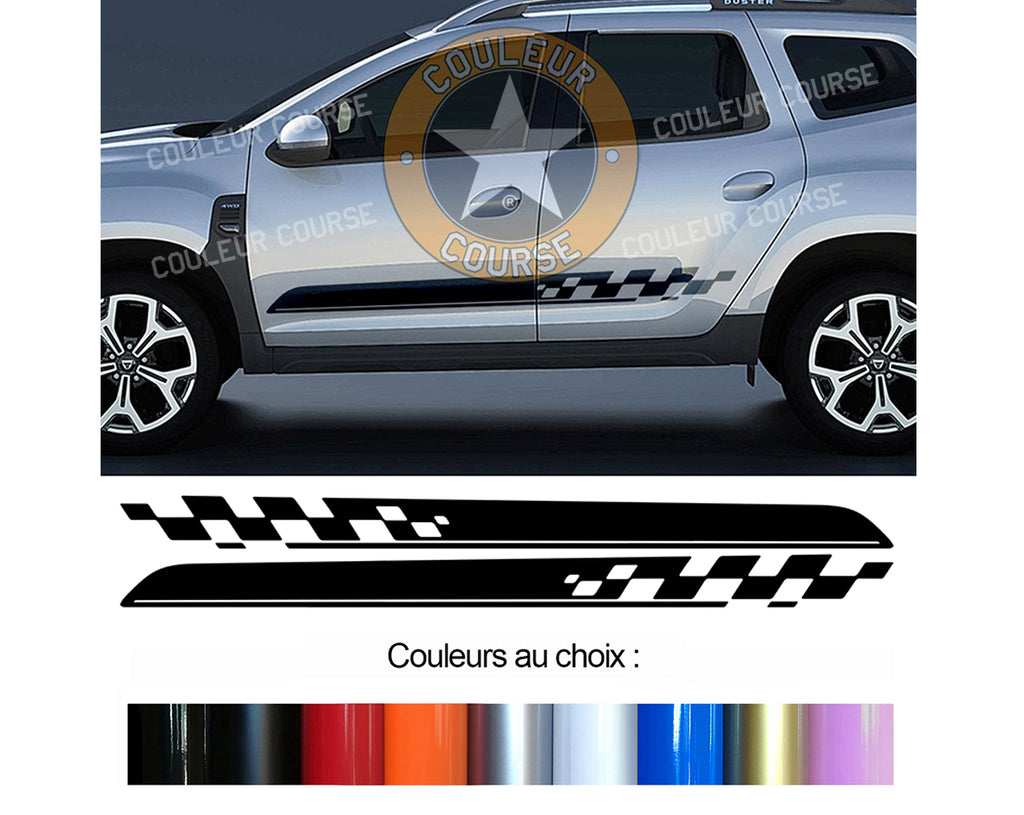 2 X ROCKER BODY STRIPS - DACIA DUSTER - Ref: BD540N-10 