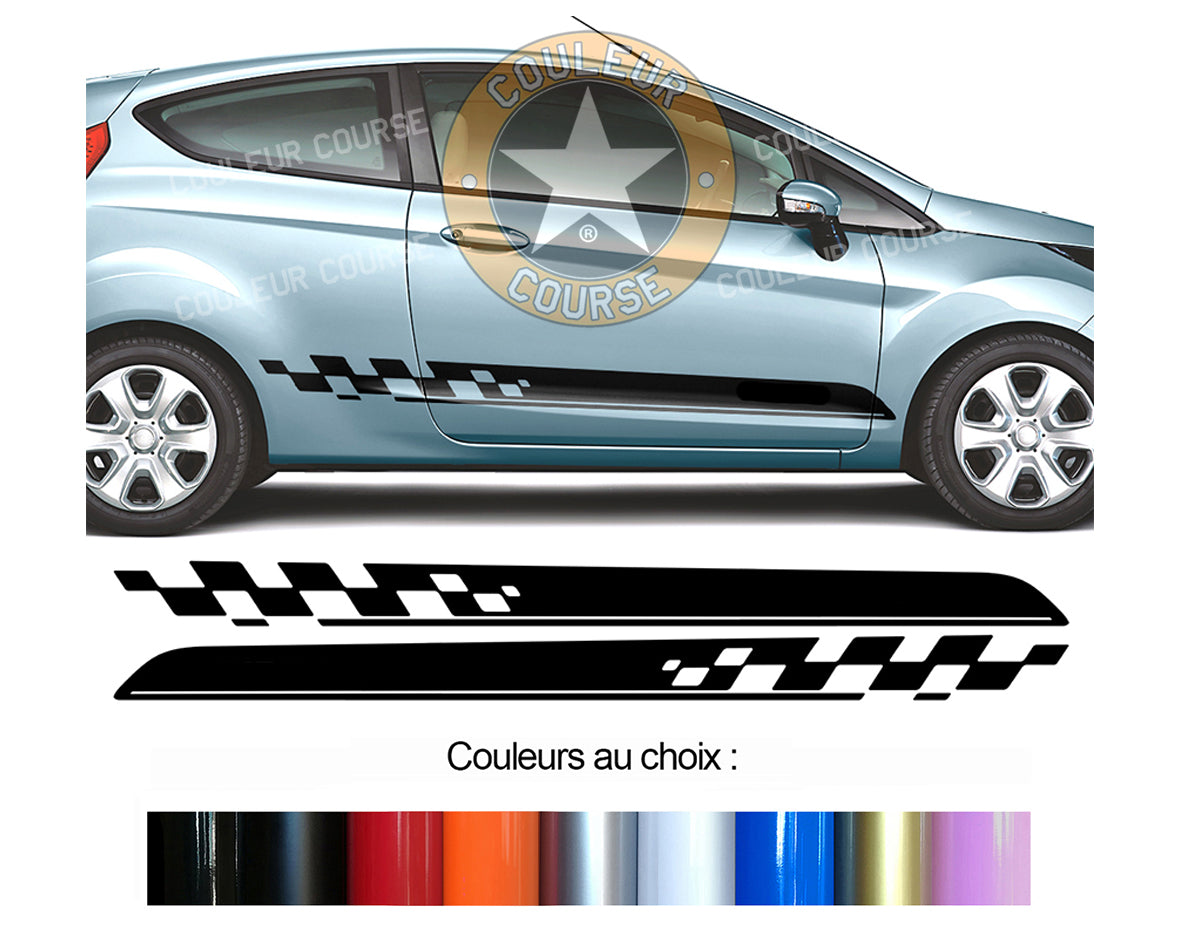 2 X BANDES BAS DE CAISSE - FORD FIESTA - Ref : BD540N-16