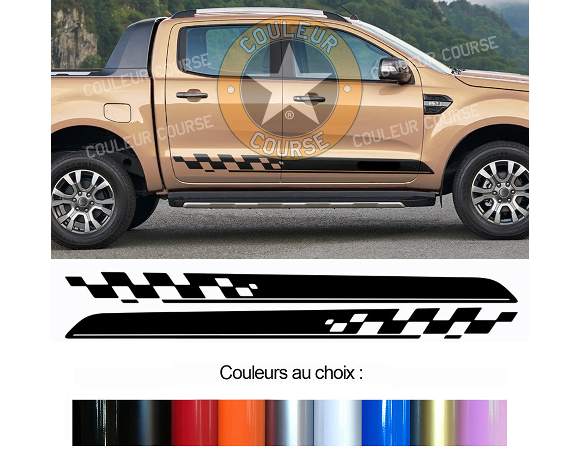 2 X ROCKER BODY STRIPS - FORD RANGER - Ref: BD540N-28 