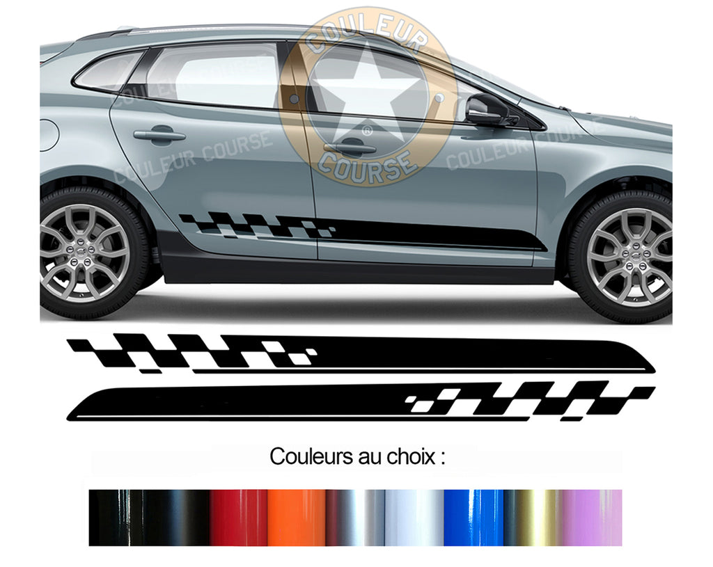 2 X BANDES BAS DE CAISSE - VOLVO V40 - Ref : BD540N-65