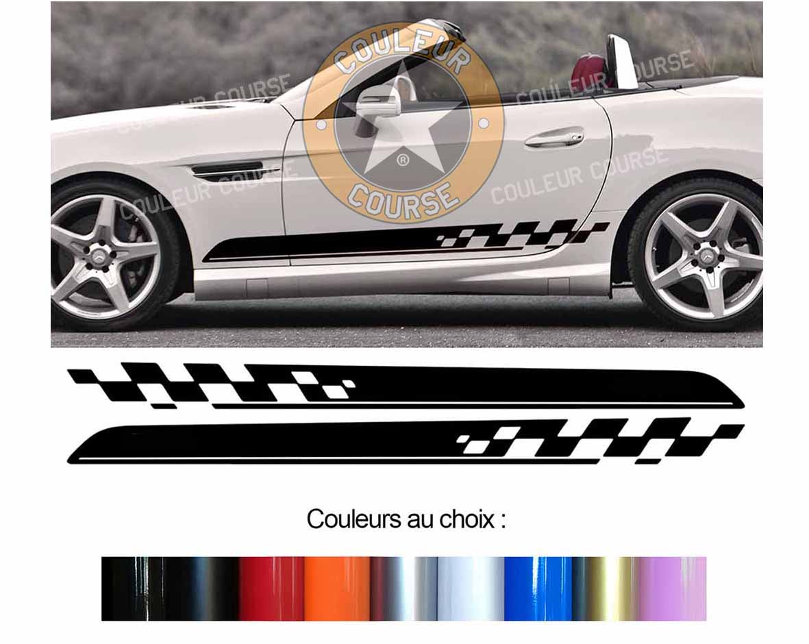 2 X BANDES BAS DE CAISSE - MERCEDES SLK - Ref : BD540N-66