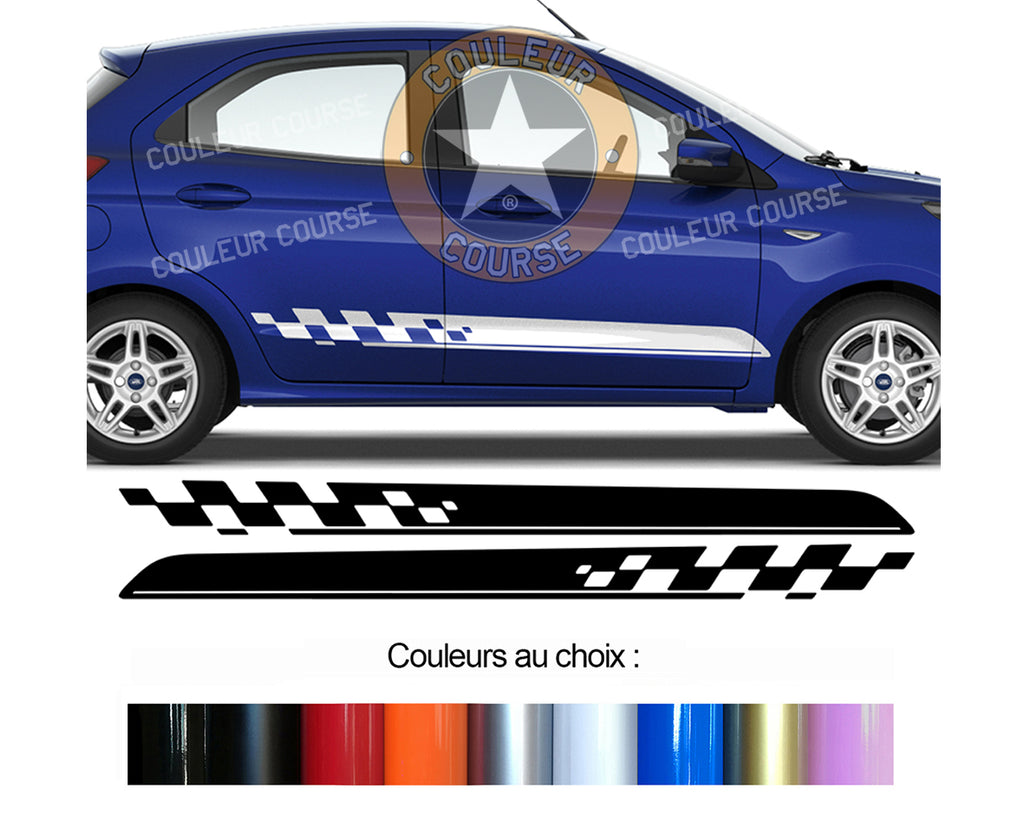 2 X ROCKER BODY STRIPS - FORD KA+ - Ref: BD540N-67 